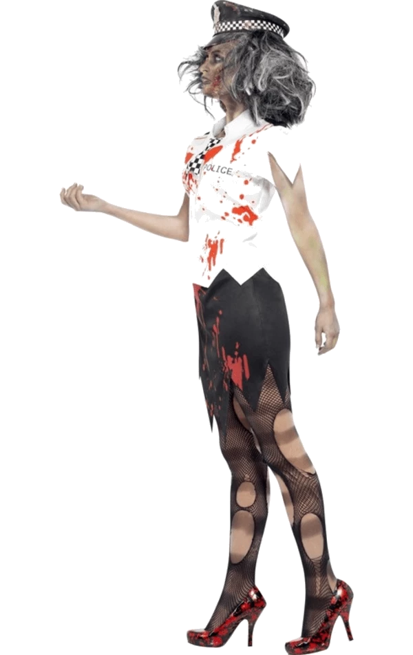 Smiffys Womens Zombie Police Lady Costume