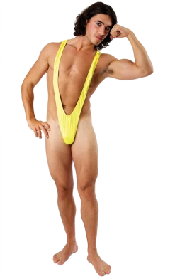Orion Costumes Costumes Under £20 Adult Yellow Borat Mankini