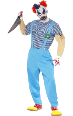 Smiffys Mens Bubbles The Evil Clown Costume Circus