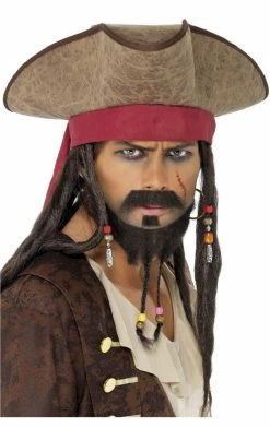 Smiffys Jack Sparrow Pirate Hat Pirates