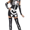 Smiffys Fever Sexy Skeleton Costume Halloween