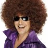 Smiffys Big Afro Brown Wig