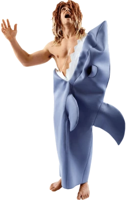 Orion Costumes Adult Deluxe Shark Victim Costume Animals