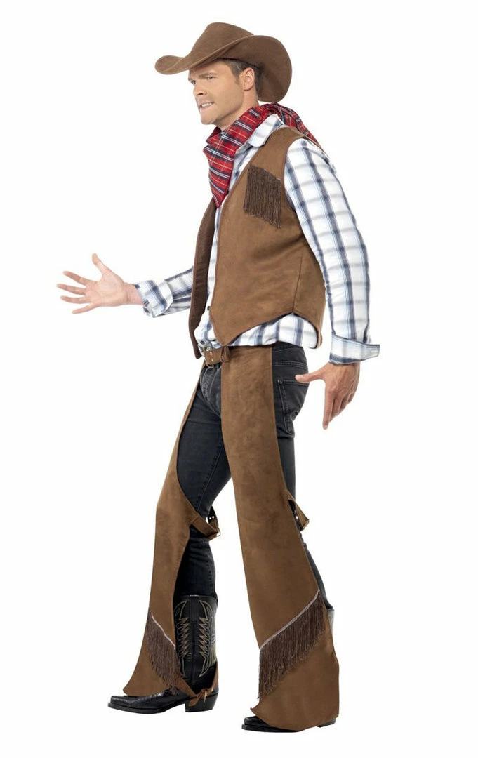Smiffys Adult Cowboy Costume American / USA