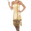 Smiffys Golden Flapper Costume
