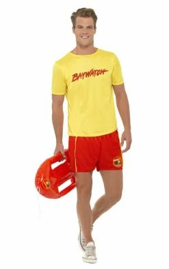 Smiffys Mens Baywatch Tee Costume TV