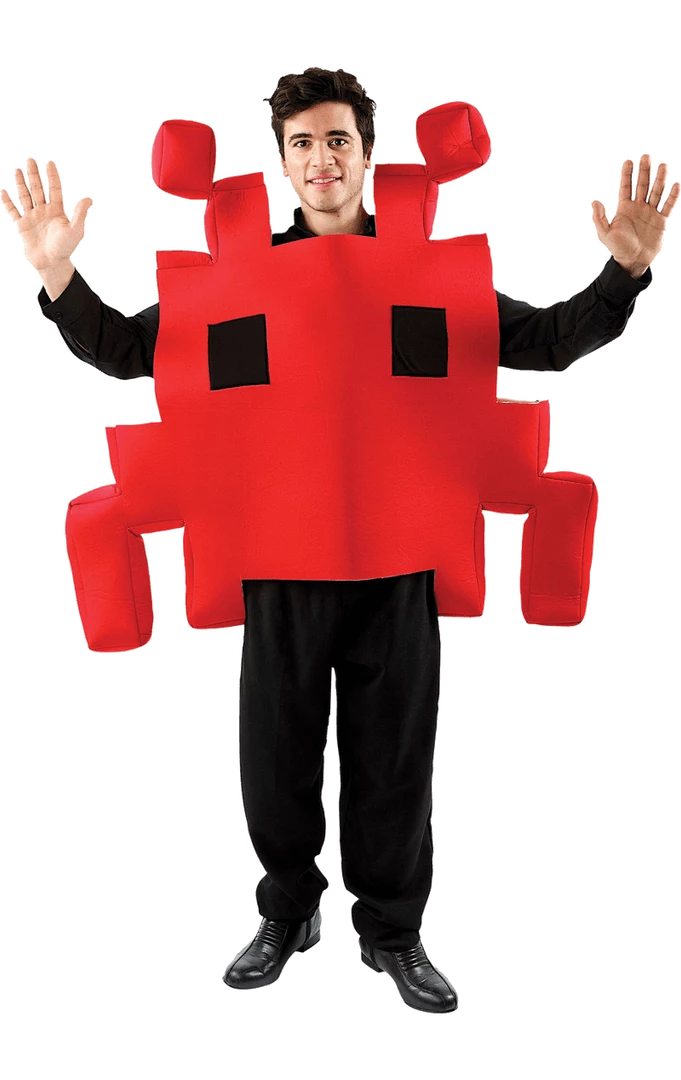 Orion Costumes Aliens Adult Red Space Invader Costume