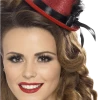 Smiffys Red Mini Top Hat Headband