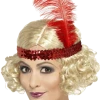 Smiffys Flapper Blonde Wig & Headband All Decades /Era Costumes