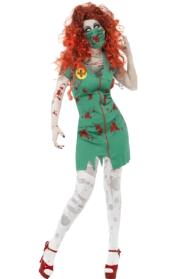 Smiffys Doctors & Nurses Ladies Zombie Paramedic Costume