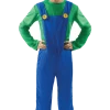 Orion Costumes Cosplay & Comic Con Mens Luigi Super Mario Costume