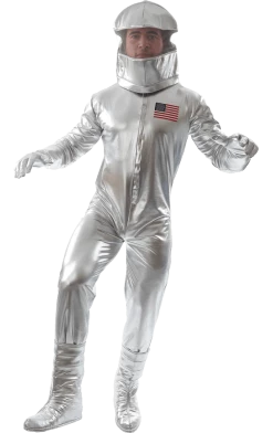 Orion Costumes Mens Traditional Silver Astronaut Costume American / USA