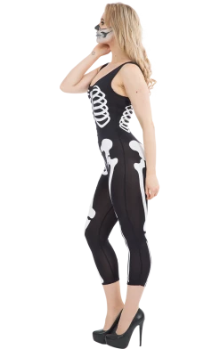 Orion Costumes Halloween Womens Skeleton Jumpsuit