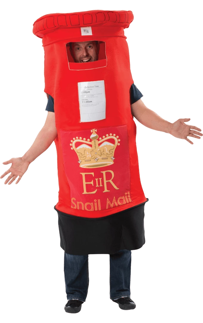 Orion Costumes Around The World Adult Novelty Post Box Costume