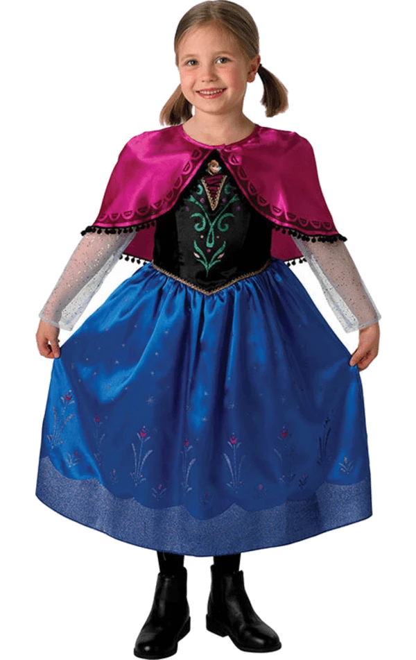 Rubies Book Characters Kids Deluxe Frozen Anna Costume