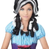 California Costumes Black & White Doll Curl Wig