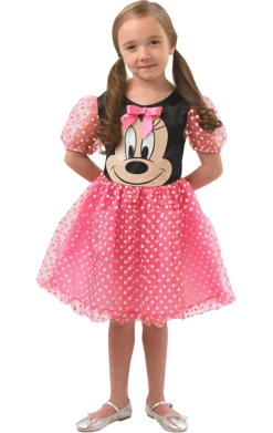 Rubies Childrens Pink Puffball Minnie Mouse Costume