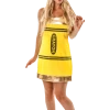 Orion Costumes Womens Yellow Crayon Dress Costume