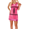 Orion Costumes Womens Pink Crayon Dress Costume Costumes Under £20