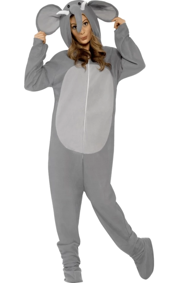 Smiffys Adult Elephant Onesie Costume