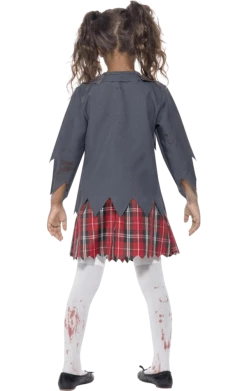 Smiffys Kids Zombie School Girl Costume