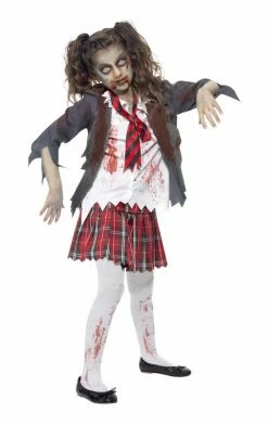 Smiffys Kids Zombie School Girl Costume