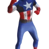 Body Republic Mens Captain America Morphsuit Outfit American / USA