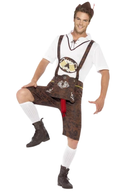 Smiffys Mens Brad Wurst Costume Around The World
