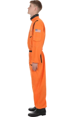 Orion Costumes American / USA Mens Orange Astronaut Costume