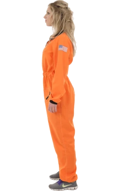 Orion Costumes American / USA Womens Orange Astronaut Costume