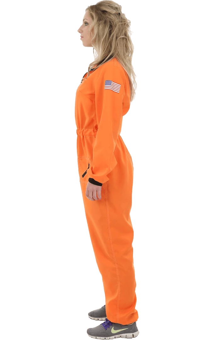 Orion Costumes American / USA Womens Orange Astronaut Costume