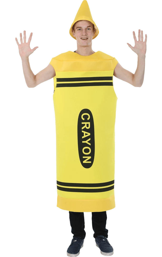Orion Costumes Crayons Adult Yellow Crayon Costume