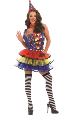 Fun Shack Circus Womens Sexy Clown Costume