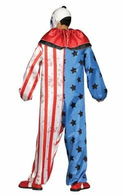 Palmer Circus Stars And Stripes Clown Costume