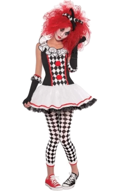Amscan Teen Harlequin Jester Costume Circus