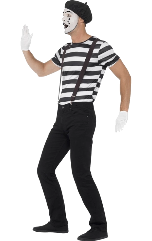 Smiffys Mens Mime Artist Costume