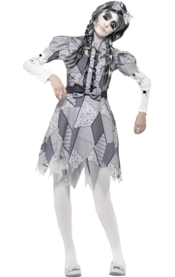 Smiffys Dolls Damaged Doll Halloween Costume