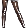 Bristol Novelty Skeleton Bone Halloween Tights