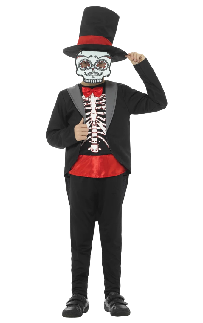 Smiffys Boys Day Of The Dead Costume