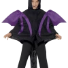 Smiffys Halloween Kids Hooded Bat Cape Costume