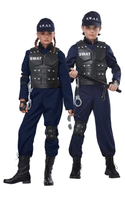 California Costumes Kids SWAT Police Costume Cops & Robbers