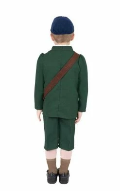 Smiffys Book Characters Kids WW2 Evacuee Boy Costume