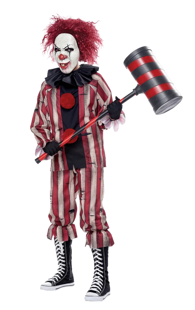 California Costumes Circus Kids Nightmare Clown Costume