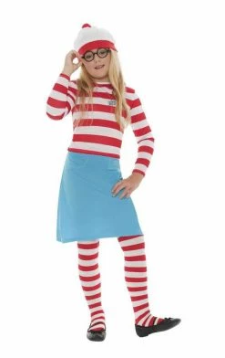 Smiffys Kids Wheres Wally Wenda Costume Book Characters