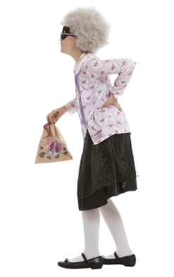 Smiffys Book Characters Kids Gangsta Granny Costume