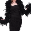 Generic Black Feather Boa Accessory 1920's