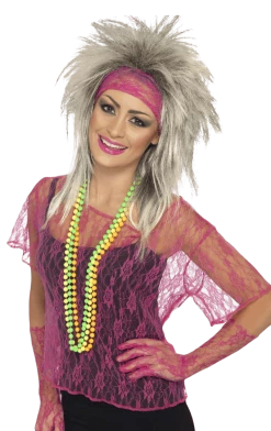 Smiffys 80s Lace Vest Set