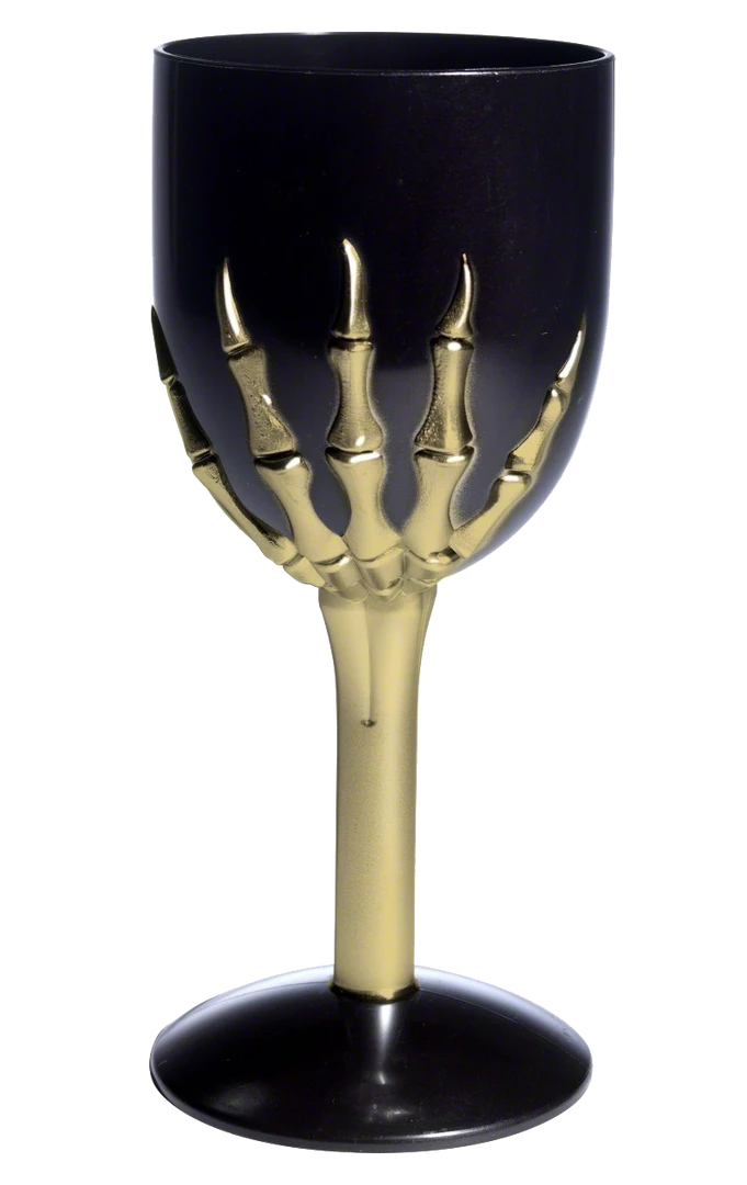 Smiffys Black Gothic Wine Glass All Accessories