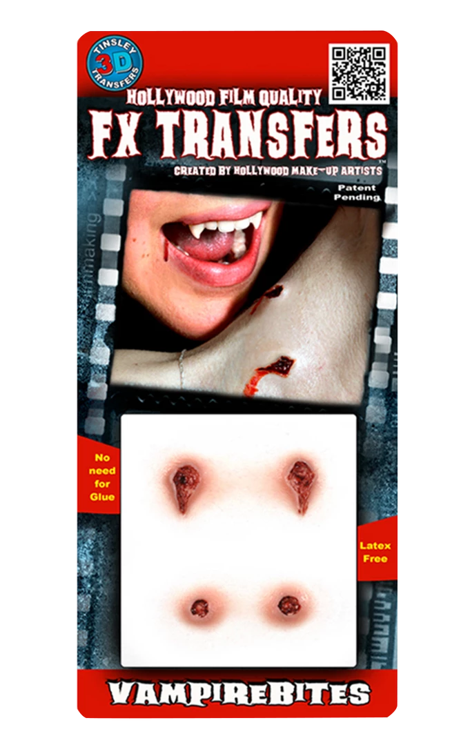 Tinsley Transfers Halloween Vampire Bites 3D FX Transfers