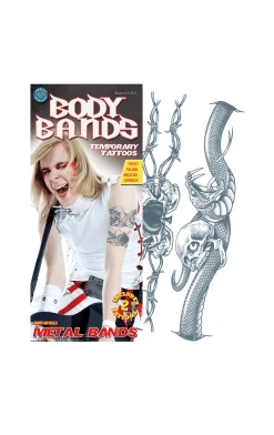 Tinsley Transfers Snake Body Band Tattoo